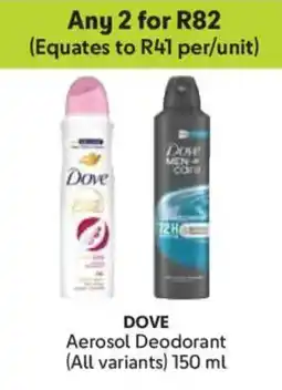 Makro Dove Aerosol Deodorant offer
