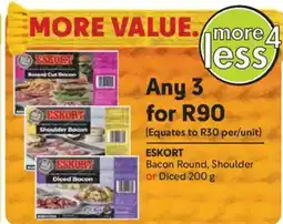 Makro Eskort Bacon Round, Shoulder or Diced offer