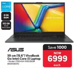 Makro Asus 39 cm 15.6" VivoBook Go Intel Core i3 Laptop offer