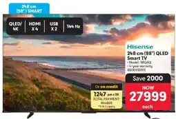 Makro Hisense 248 cm 98" QLED Smart TV offer