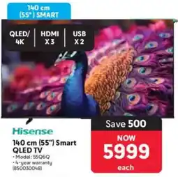 Makro Hisense 140 cm 55" Smart QLED TV offer