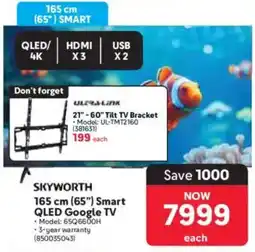 Makro Skyworth 165 cm 65" Smart QLED Google TV offer