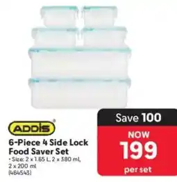 Makro Addis 4 Side Lock Food Saver Set offer