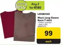Makro Legend Men's Long Sleeve Basic T-shirt offer