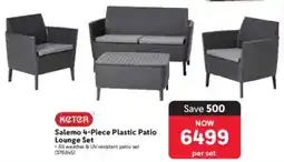 Makro Keter Salemo Plastic Patio Lounge Set offer