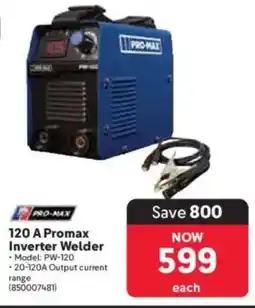 Makro Pro-max 120 A Promax Inverter Welder offer