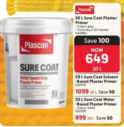 Makro Plascon Sure Coat Plaster Primer offer