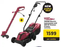 Makro Hyper Tough 1300W Electric Lawnmower and 260 W Trimmer Combo offer