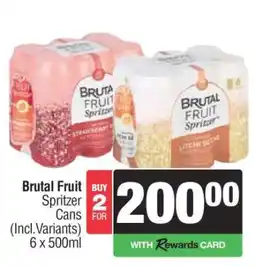 Spar Tops Brutal Fruit Spritzer Cans offer