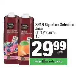 Spar Tops SPAR Signature Selection Juice offer