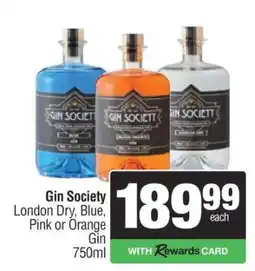 Spar Tops Gin Society offer
