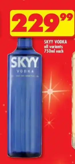 Shoprite Skyy Vodka offer