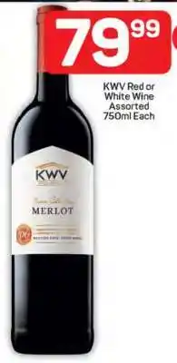 Pick n Pay KWV Red or White Wine Assorted 750ml Each offer