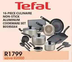 Tafelberg Furnishers Tefal Culinaire Non-Stick Aluminum Cookware Set offer