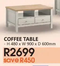 Tafelberg Furnishers Derby Coffee Table offer