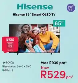 Teljoy Hisense 65" Smart QLED TV offer