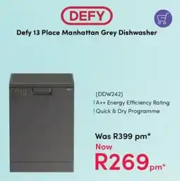 Teljoy Defy 13 Place Manhattan Grey Dishwasher offer