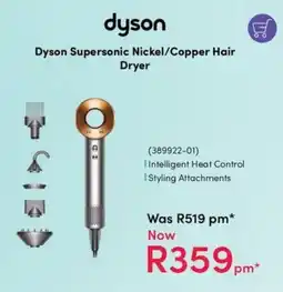 Teljoy Dyson Supersonic Nickel/ Copper Hair Dryer offer