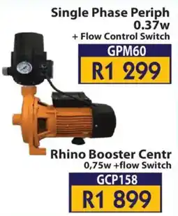 Laduma Hardware catalogue Single Phase Periph 0.37w + Flow Control Switch offer