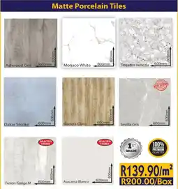 Laduma Hardware catalogue Matte Porcelain Tiles offer