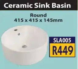 Laduma Hardware catalogue Ceramic Sink Basin Round offer