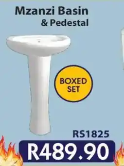 Laduma Hardware catalogue Mzanzi Basin & Pedestal offer