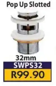 Laduma Hardware catalogue Pop Up Slotted Basin Waste offer