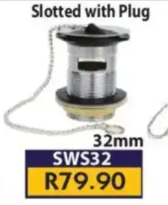 Laduma Hardware catalogue Basin Waste Slotted with Plug offer