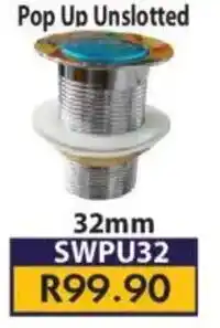Laduma Hardware catalogue Basin Waste Pop Up Unslotted offer