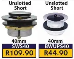 Laduma Hardware catalogue Bath Waste Pop Up Unslotted Short offer