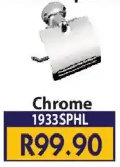 Laduma Hardware catalogue Toilet Paper Holder with Lid Chrome offer