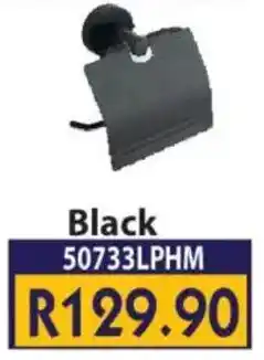 Laduma Hardware catalogue Toilet Paper Holder with Lid Black offer