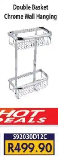 Laduma Hardware catalogue Double Basket Chrome Wall Hanging offer