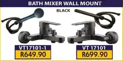 Laduma Hardware catalogue Bath mixer wall mount black offer