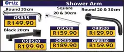 Laduma Hardware catalogue Ortiz Shower Arm offer