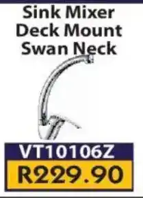 Laduma Hardware catalogue Ortiz Sink Mixer Deck Mount Swan Neck offer