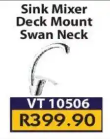 Laduma Hardware catalogue Ortiz Sink Mixer Deck Mount Swan Neck offer