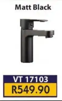 Laduma Hardware catalogue Ortiz Basin Mixer Deck Mount Matt Black offer