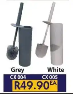 Laduma Hardware catalogue Ortiz Toilet Brush Grey/ White offer