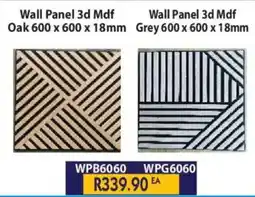 Laduma Hardware catalogue Wall Panel 3d Mdf Oak/ Grey offer