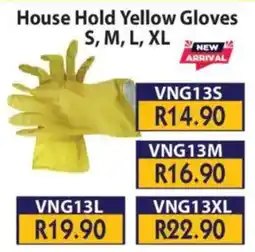 Laduma Hardware catalogue Venus House Hold Yellow Gloves offer