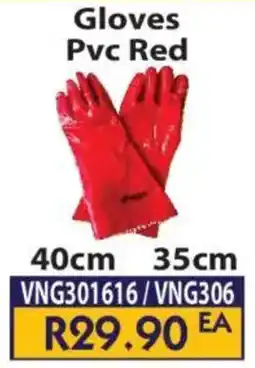 Laduma Hardware catalogue Venus Gloves Pvc Red offer