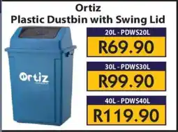 Laduma Hardware catalogue Ortiz Plastic Dustbin with Swing Lid offer