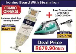 Laduma Hardware catalogue Ironing Board With Steam Iron offer