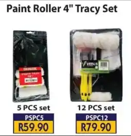 Laduma Hardware catalogue Paint Roller 4" Tracy Set offer