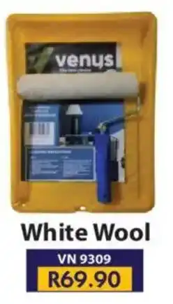 Laduma Hardware catalogue Venus White Wool Roller Tray Set offer
