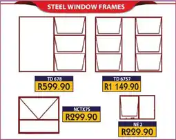 Laduma Hardware catalogue Steel window frames offer