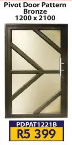 Laduma Hardware catalogue Pivot Door Pattern Bronze offer