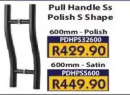 Laduma Hardware catalogue Ortiz Pull Handle Ss Polish S Shape offer