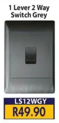 Laduma Hardware catalogue Lars 1 Lever 2 Way Switch Grey offer